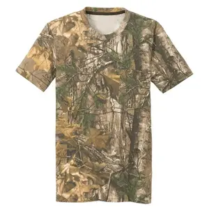 Baumdruck Dschungeldruck Palme echtes Tarn-T-Shirt T-Shirt Herren T-Shirts herren 100  Baumwolle hergestellt T-Shirts halbärmelig