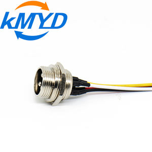 Trillingsbestendige GX16 Aviation Adapter 4-pins stekker 22 AWG koperen kern PVC kabel BMS voor E-bikes/E-scooters zonne-PV systemen - Product Image 5