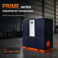Compresseur d'air rotatif à vis compact et à faible bruit, haute efficacité et économie d'énergie, 11-22 kW, machine de compression d'air industrielle