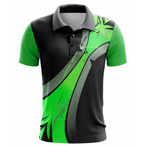 Chemises pour hommes BAWI SPORTS les plus vendues, 100% polyester, tissu sportif, motif uni, tricoté, manches courtes, séchage rapide, léger - Product Image 3