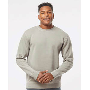 Male <b>Fleeced</b> Colors Cotton Men's <b>Sweatshirt</b> Autumn Crew Neck Fashion Overfit Vintage New <b>Sweatshirt</b> - Product Image 4