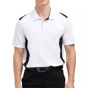Venta al por mayor de tela de poliéster de algodón bordado personalizado con logotipo de talla grande de lujo camiseta de los hombres polos - Product Image 1