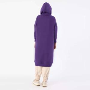Active Modest Islamic Women's Sports Gym Hoodie with Long Hood Autumn/Winter 100% Cotton Quick-<b>Drying</b> Workout <b>Clothing</b> - Product Image 4