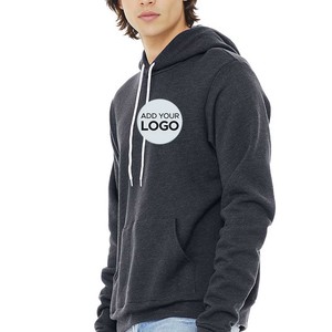 Sudadera con capucha Bella Canvas personalizada con bordado, personaliza tu logotipo, 9.0 oz, 50/50 algodón y poliéster. - Product Image 2