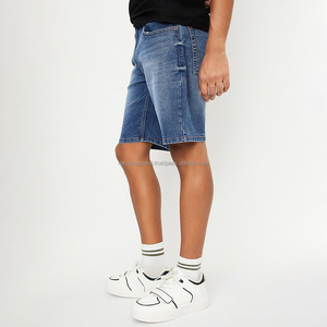 Nardon กางเกงยีนส์ขาสั้นแบบวินเทจลายนูนโลโก้ตามสั่ง3D สีเฮฟวี่เวทผ้ายีนส์คุณภาพสูงสีโพลีเอสเตอร์100% - Product Image 5