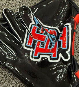 2025 Guantes transpirables de fútbol americano de alta resistencia Guantes de fútbol americano de nuevo estilo Diseños OEM de alta calidad Servicio OEM - Product Image 5