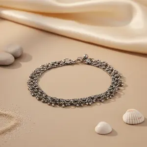 Tobillera Vintage con Diamantes y Perlas para Mujer, Joyería Elegante para Regalo - Product Image 3