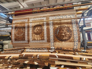 Alfombra Turca de Poliéster Afelpada Adiva, Tejida a Máquina con Diseño Jacquard, de Pelo Alto, Acolchada, Reversible, Lavable, Antideslizante y Antibacteriana - Product Image 4