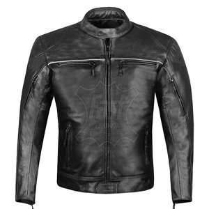 Chaqueta de Motociclismo de Diseño Personalizado, Chaqueta de Cuero para Hombre en Venta, Precio al por Mayor 2025, Chaquetas de Motociclista para Hombre - Product Image 1