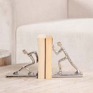 Elegant Contemporary Metal Bookends for Home Decoration <b>Desk</b> Shelf Book Holder Wholesale Profitable Item - Product Image 2