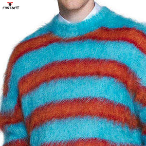 Nouveautés Pull en maille anti-rides à manches longues Poids standard Pull grande taille Séchage rapide Pull d'hiver pour homme - Product Image 5