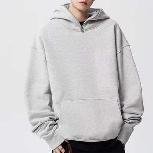 Custom Fleece Half <b>Zip</b> Cropped Sweatshirt <b>Men</b> <b>Jumper</b> High Quality Oversized <b>Quarter</b> <b>Zip</b> up Hoodies <b>Men</b> Streetwear - Product Image 5