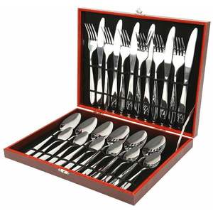 Juego de Cubiertos de Acero Inoxidable de Primera Calidad, Acabado Espejo Elegante, Aptos para Lavavajillas, Ecológicos, para Uso Diario y Fiestas - Product Image 1