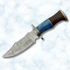 Cuchillo de caza de acero Damasco hecho a mano mango de hueso OEM tamaño personalizable alta durabilidad calidad Premium 2025 superventas - Product Image 1