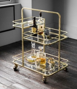 <b>Marvelous</b> Design Tea Serving Trolley Handmade Iron White Color Food Serving Trolley For Wedding And Party Use - Product Image 2