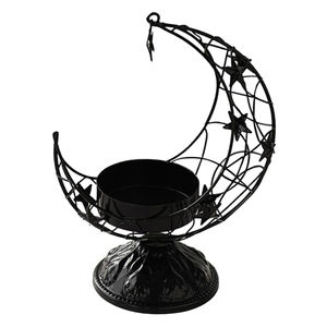 Nuevo soporte de vela en forma de luna de diseñador elegante hecho de candelabro de hierro perfecto para velas de mesa de comedor a precio de mayorista - Product Image 6