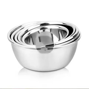 High Quality Stainless Steel Salad <b>Bowls</b> Food and Serving <b>Mixing</b> <b>Bowls</b> Polished - Product Image 1