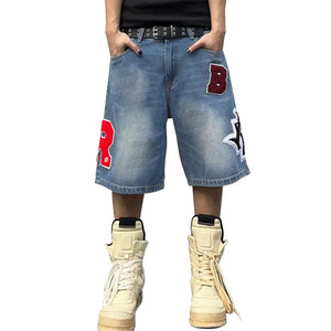 Mens denim <b>jeans</b> shorts stretch fit durable breathable <b>soft</b> material casual summer wear stylish comfortable daily fashion - Product Image 4