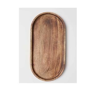 Bandeja de madera natural para comedor, sala de estar o entrada, artículo de decoración rústica para servir a las necesidades de organización o exhibición - Product Image 6