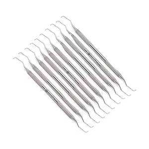 Juego de Curetas Profesionales de Acero Inoxidable de 10 Piezas para Uso Dental, Nuevo Diseño, Certificado CE - Product Image 1