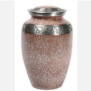 Urne funéraire de Biarritz en métal en laiton de vente chaude avec urne funéraire de forme florale ronde à vendre - Product Image 3