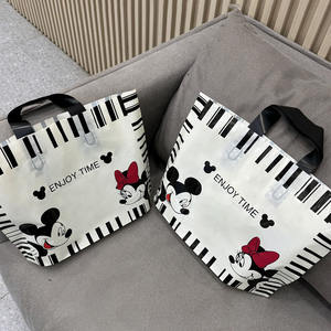 Waterproof Craft Tote Carrier Pattern Thickened Plastic Clothing Shoes Handle Shopping Bags <strong>T</strong>-<strong>shirt</strong> Bag - Product Image 3