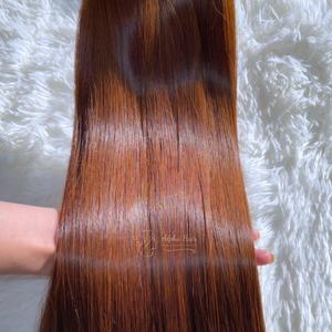 Extensiones de cabello humano con cutícula alineada al mejor precio al por mayor, pelucas de encaje Frontal recto de hueso de color, cabello vietnamita dibujado Doble - Product Image 3