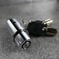 Cylindres de serrure tubulaires en alliage de zinc de haute qualité, serrure à clé ronde à 7 goupilles, entraxe de 60 mm, plaqué zinc, durable et élégant, ABA TW