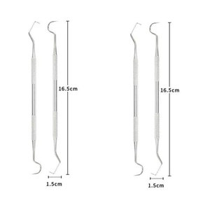 Stainless Steel Dental Oral Care Examination Kit <b>Teeth</b> <b>Cleaning</b> Dental <b>Tools</b> Kit with Mouth Mirror Surgical Instruments - Product Image 5