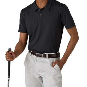 Polo au design unique avec logo brodé sur mesure Polo écologique à quart de fermeture éclair respirant et à séchage rapide pour hommes - Product Image 5