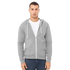 Nouvelle arrivée Bella Canvas : sweat à capuche unisexe imprimé, en polyester/coton écologique, coupe-vent, fermeture éclair, pour l'hiver - Product Image 1