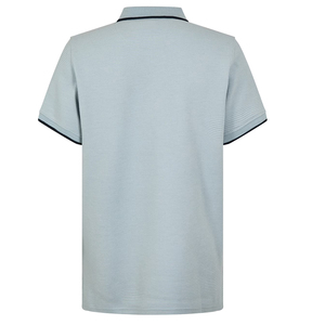 Polo en tricot gaufré pour hommes confortable toute la journée avec tissu qui évacue l'humidité et design extensible parfait pour le sport décontracté - Product Image 5