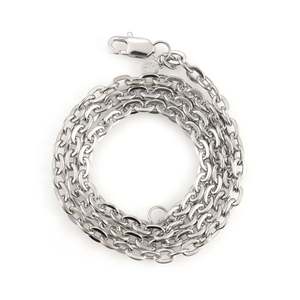 Cadena de Plata de 5mm con Baño de Oro Clásico, Hecha de Aleación de Zinc, para Regalo de Boda, Compromiso o Aniversario - Product Image 2