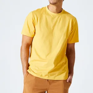 Camiseta masculina 100% algodão 220gsm de alta qualidade estampada em tela de seda personalizada em todas as cores e tamanhos disponíveis