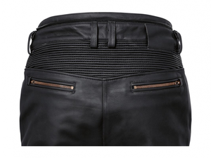 BM Motorrad Charlottenburg hommes/femmes pantalon en cuir noir patrimoine/moto urbaine rue équitation/course peau de vache Biker pantalon CE - Product Image 3