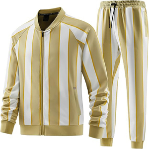 Ensemble 2 pièces de survêtement en polaire de couleur unie pour hommes et femmes pour la saison d'hiver - Product Image 1