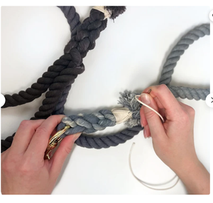 Rope Dog <b>Leash</b> Ombre Grey Cotton <b>Leash</b> Accessory Customized Colored Cotton Rope Handmade Dog <b>Leash</b> <b>Pet</b> <b>Leash</b> - Product Image 4