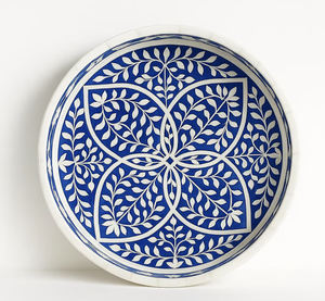 Bandeja con incrustaciones de hueso artesanal La bandeja para servir con incrustaciones de resina y hueso artesanal más vendida a un precio asequible - Product Image 2