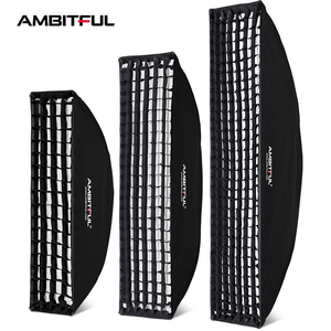 AMBITFUL Softbox Honeycomb con Montura Bowens, Apto para Flashes de Estudio, Paquete de 2, 22x90 cm, 30x120 cm, 35x160 cm - Product Image 1