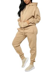 Pantalones Deportivos Beige para Mujer, Pantalones Jogger de Algodón French Terry, Ropa Casual para Correr, Logotipo Personalizado, Fabricante ODM al por Mayor - Product Image 1