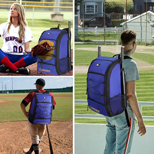 Sac à dos de baseball Xtreme BB-001 grande capacité avec compartiment à chaussures et crochet de clôture pour les sports de baseball - Product Image 4