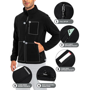 Meilleure vente Veste coupe-vent d'hiver pour hommes pour hommes High Street Style Design personnalisé Tissu tricoté de haute qualité Teint en lumière - Product Image 6