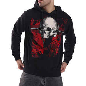 Venta al por mayor de alta calidad 400Gsm algodón polar pulóver Sudadera con capucha impresa Sudadera con capucha - Product Image 1