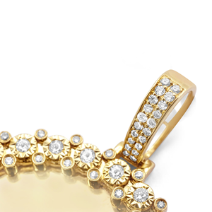 Colgantes de letras con diamantes naturales VVS hechos a medida, regalo de rapero de Hip Hop certificado GIA/IGI chapado en oro de 10K/14K - Product Image 2