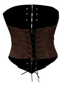 Corset vintage à lacets de qualité authentique disponible pour femmes en couleurs vives à prix raisonnables - Product Image 5