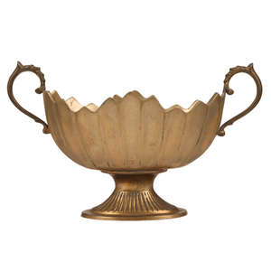 Cuenco de Pedestal de latón de alta calidad con acabado pulido grabado para mesa de cocina cuenco para servir vajilla cuenco - Product Image 6