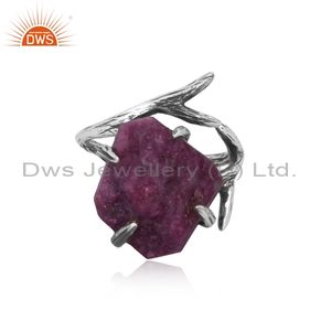 แหวนพลอยทับทิมธรรมชาติขายดีที่สุดแหวนดีไซน์โบราณสำหรับงานปาร์ตี้ในโอกาสต่างๆผู้ผลิตเครื่องประดับตามสั่ง - Product Image 2