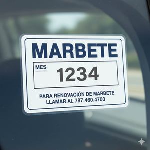Pegatinas de ventana de permiso de vehículo personalizadas | Se aferra de PVC grabable a prueba de agua para control de estacionamiento de automóviles permisos de estacionamiento para uso al aire libre - Product Image 1