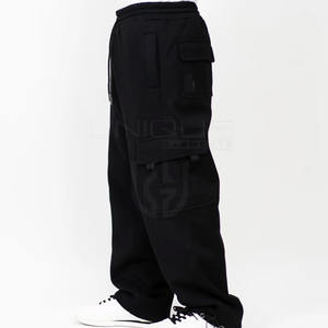 Pantalones de chándal transpirables informales para hombre superventas, pantalones de chándal holgados hechos a medida, pantalones de chándal holgados de calidad superior - Product Image 3