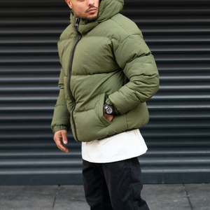 Custom logo Embroidered Men Puffer Jacket <b>Top</b> Quality Men Clothing Jacket Streetwear Printing Webbing Thickening <b>Bubble</b> Coat - Product Image 2